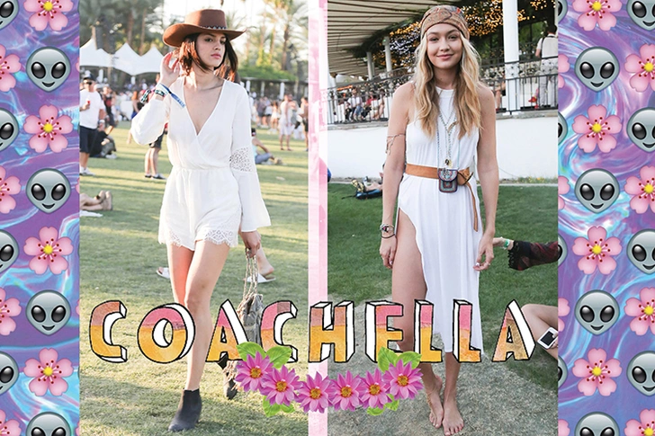 Гости фестиваля Coachella: актриса Эйза Гонсалез и модель Джиджи Хадид | Источник: Архивы пресс-служб