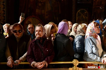 Некоторые даже участвовали в песнопениях | Источник: Дарья Шутова / MSK1.RU