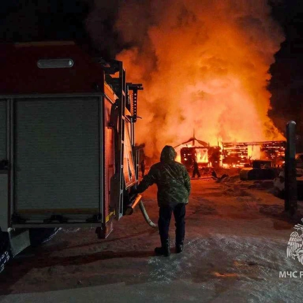 От дома остались обугленные бревна. В Якутии погибли двое взрослых и трое детей | Источник: МЧС