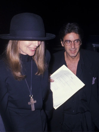 Аль Пачино и Дайан Китон на премьере фильма «Море любви» в ресторане Tavern on the Green в Нью-Йорке, 12 сентября 1989 года