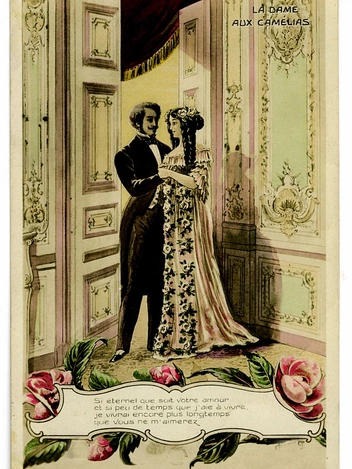 Афиша театральной постановки «Дама с камелиями»