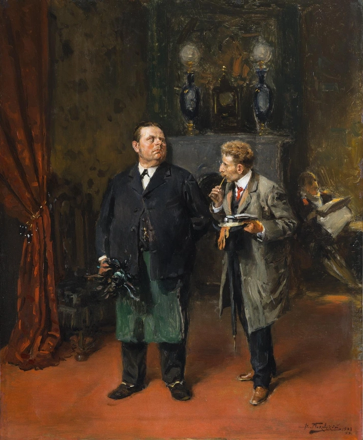 Владимир Маковский. «Интервью». 1903. Собрание Коллекцiонер Клуба, Москва | Источник: пресс-служба выставки