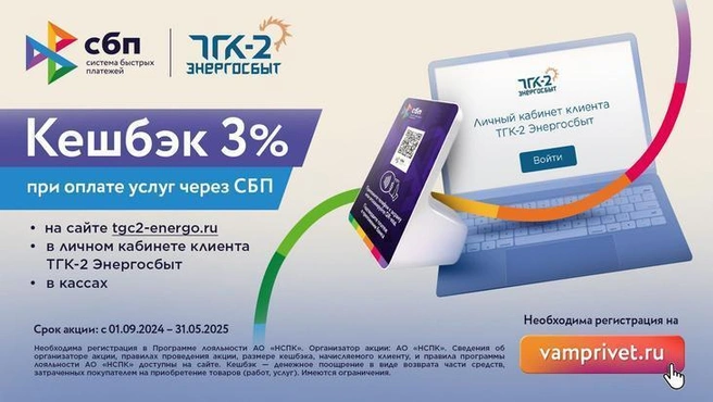 Чтобы поучаствовать в акции, нужно оплатить счета одним из трех способов | Источник: ТГК-2 Энергосбыт