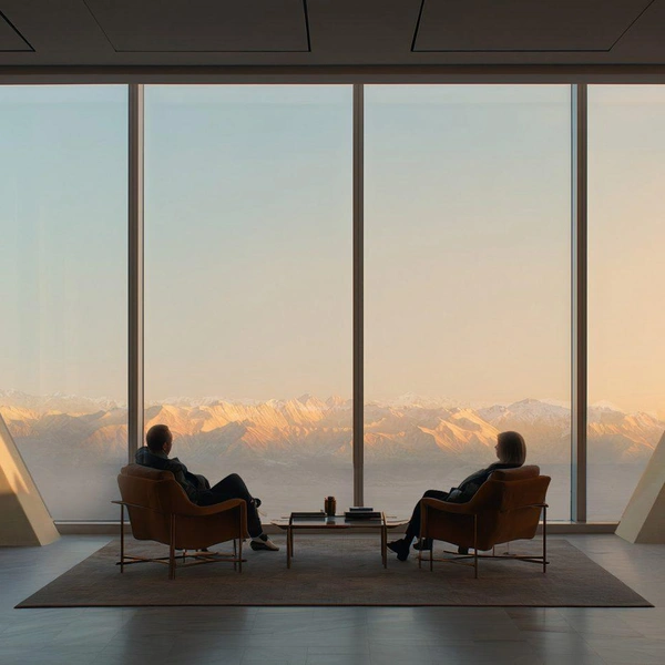 Горы, воплощенные в стекле и бетоне: оцените парные небоскребы, которые собираются построить в новом мегаполисе Казахстана