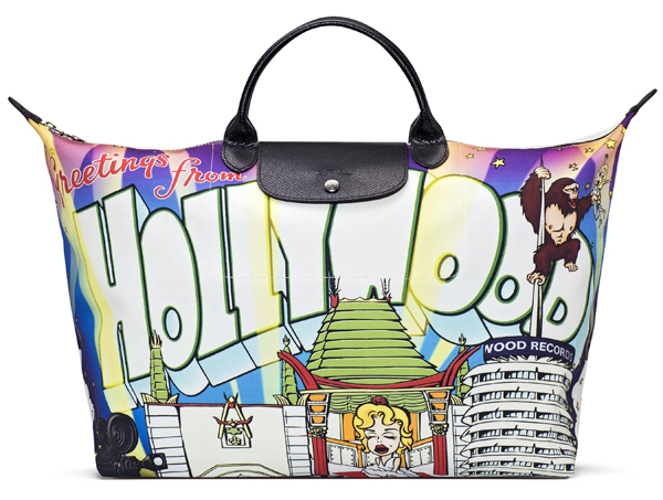 Сумка Longchamp (Greetings from Hollywood), вдохновленная «городом ангелов», создана в честь празднования 10-летнего сотрудничества