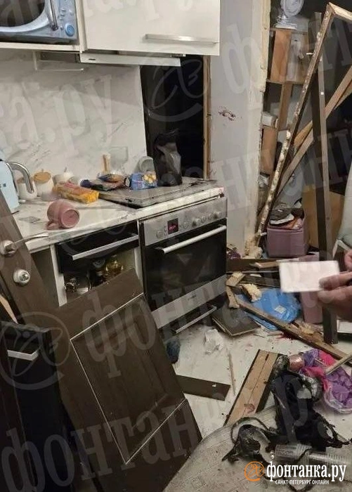 По предварительным данным, в доме на Красносельском шоссе повреждена одна квартира. | Источник: «Фонтанка.ру»
