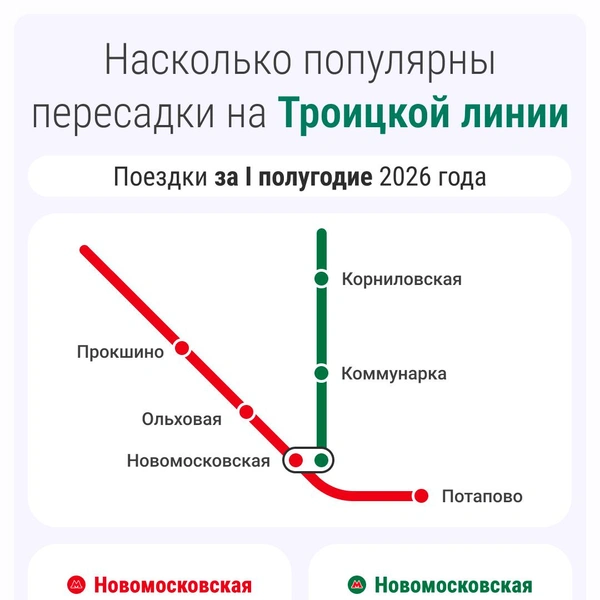 Пассажиропоток на Троицкой и Сокольнической линии метро | Источник: Городские медиа