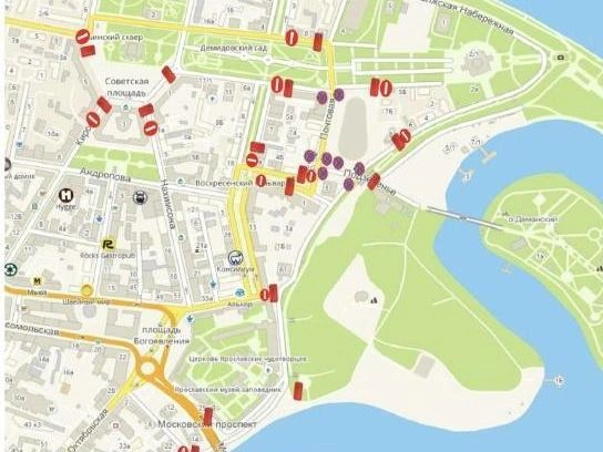 Власти опубликовали схему перекрытия дорог | Источник: мэрия Ярославля
