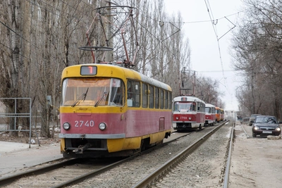 В Волгограде из-за аварии остановлены четыре трамвайных маршрута