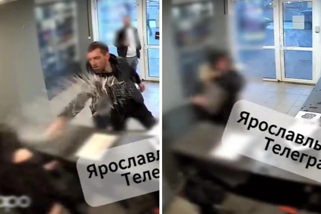 Неадекват разгромил магазин в Брагине — видео | Источник: Ярославль Очевидец / Max