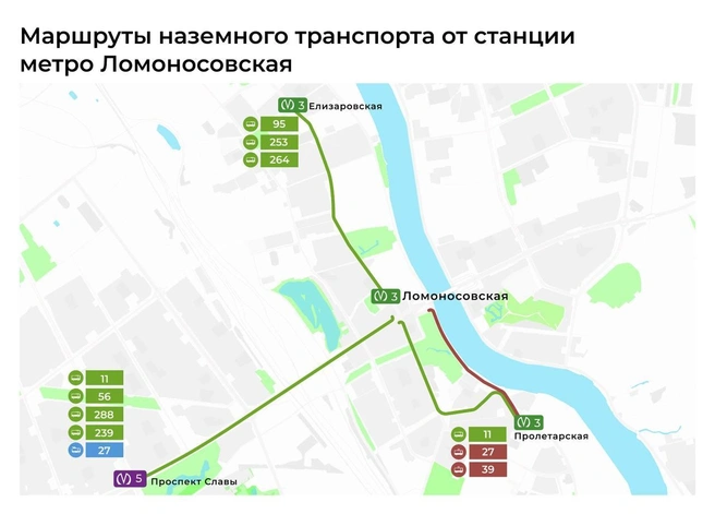 Ремонт эскалаторов ограничит вход на станцию метро «Ломоносовская» | Источник: Комитет по транспорту Петербурга