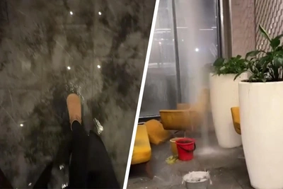 Потоп в элитном ЖК Москвы оставил жильцов без лифтов