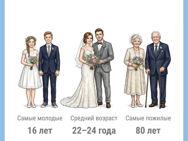 В каком возрасте вступают в брак новосибирцы | Источник: Юрий Орлов / NGS.RU