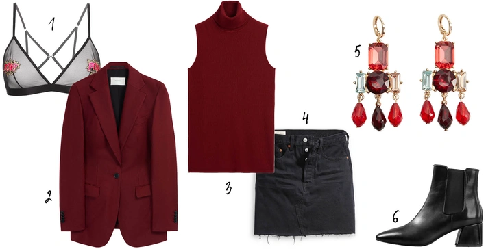 1. Incanto, 2, 3. Suistudio, 4. Levi`s, 5. Mango, 6. Vagabond