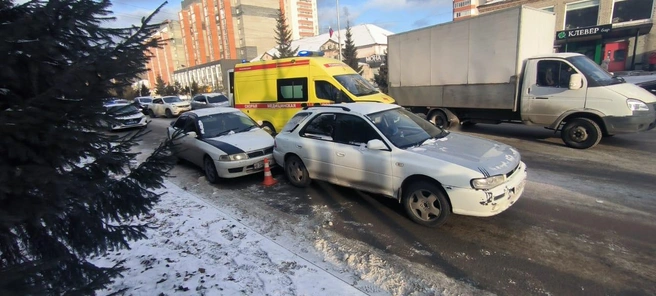 Авария произошла утром | Источник: Отдел пропаганды Бердской ГАИ