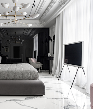 Телевизор в спальне: 20+ примеров из дизайнерских проектов