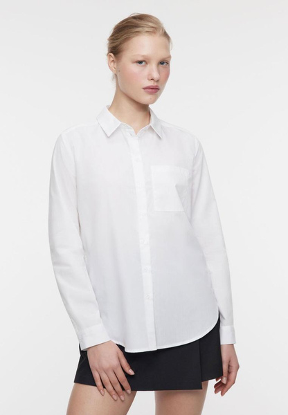 Белая рубашка с корманом