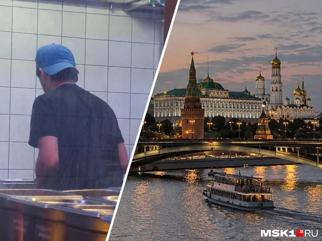 Амину некогда любоваться красотами Москвы — он работает по 12 часов в день и почти без выходных | Источник: Софья Рябикина / MSK1.RU