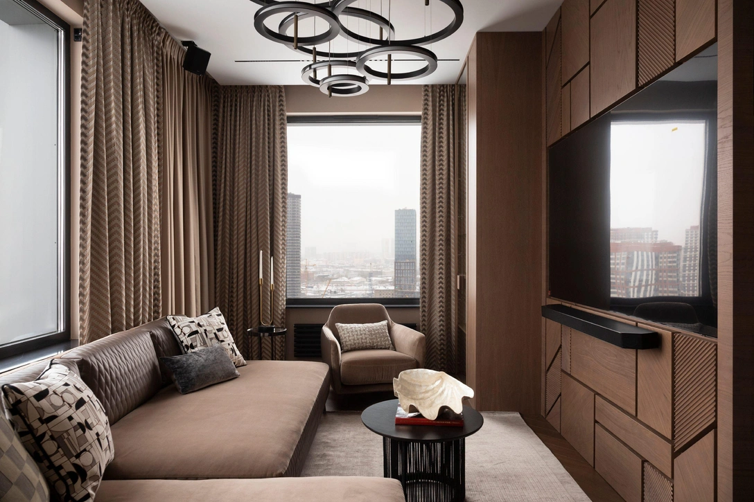 Гостиная. Диван и кресло, Ditre Italia. Шкафы, «Мебельпродакшн». | Источник: Константин Малюта. Стиль: Аля Башилова