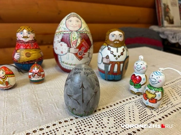 Эта матрешка по мотивам сказок о богатырях | Источник: Мария Мишукова / Voronezh1.ru