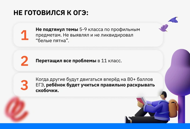 Комплекс проблем 11-го класса закладывается здесь — в девятом, при подготовке к ОГЭ или ее отсутствии | Источник: Ирина Калмыкова