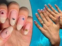 Garden nails — маникюр для тех, кто любит необычный нюд