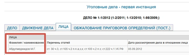Изначальное обвинение по делу киллера | Источник: Скриншот с сайта Оренбургского областного суда