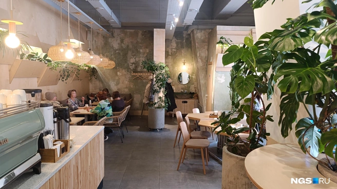 «Сад, кофе и вино»&nbsp;— уже третье заведение в том же самом интерьере | Источник: Стас Соколов/NGS.RU