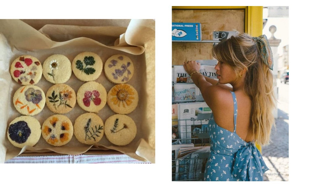 Фото №5 - Фуд-тренд: ванильное печенье со съедобными цветами — лучшее украшение для вашего пикника