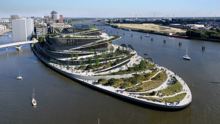 Как парк: BIG представили проект Гамбургской оперы с террасами-ступенями | Источник: Янис Амасри