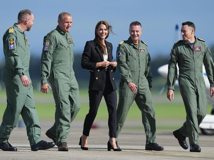 Принцесса Кэтрин с командирами флота, 18 сентября 2023 год