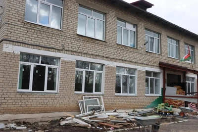 В Сухиничском округе идёт масштабный ремонт школы
