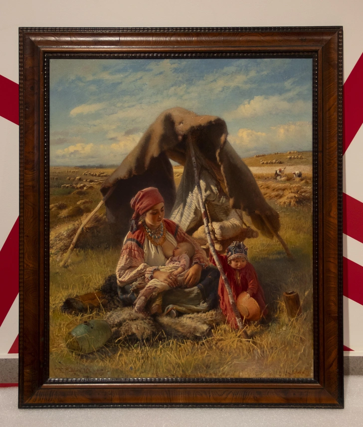 Константин Маковский. «Жница», 1871. Из собрания ГРМ. | Источник: архивы пресс-служб
