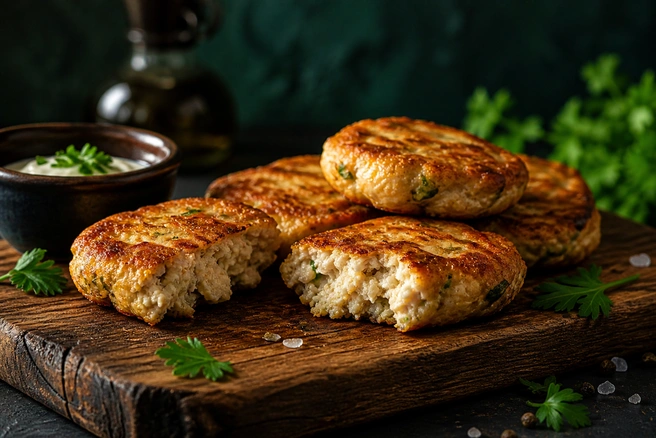 Рубленое филе сохраняет сочность, а зелень освежает вкус и добавляет легкую пряную нотку | Источник: GPT