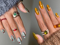 Как повторить самый модный маникюр ноября — с бархатным блеском