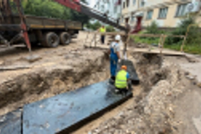 Капремонт теплосетей в Кольчугино: ход работ