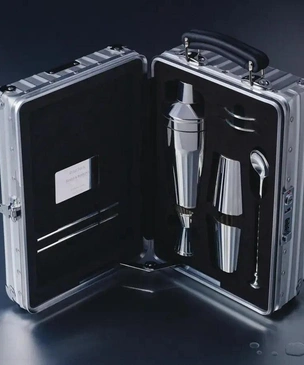 Rimowa выпустит лимитированный коктейльный сет из серебра