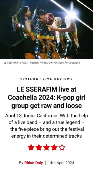 Корейцы не понимают восторгов мировых фанатов после выступления LE SSERAFIM на Coachella-2024