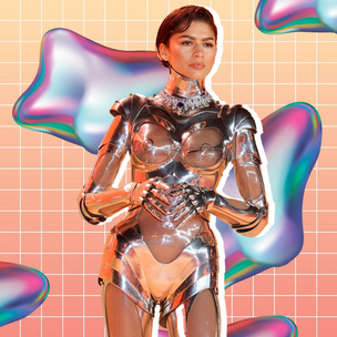 Женщина-робот: Зендея поразила невероятным нарядом на премьере второй части фильма «Дюна»