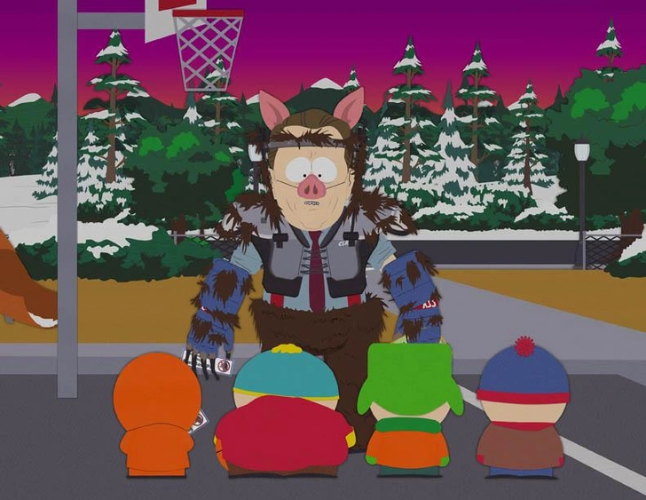 Эл Гор, переодетый челмедведосвином | Источник: South Park Studios via Wikimedia Commons 