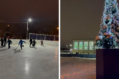 Открытие бесплатного катка в Архангельске: где играть в хоккей
