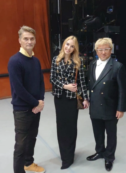 Тошихико Такахаcи за кулисами Михайловского театра, фото 2025 года | Источник: Sofia Golebtsova, соцсети