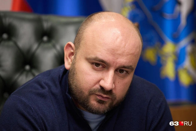 Вячеслав Федорищев дает интервью главному редактору 63.RU Евгению Зиновьеву | Источник: Роман Данилкин / 63.RU