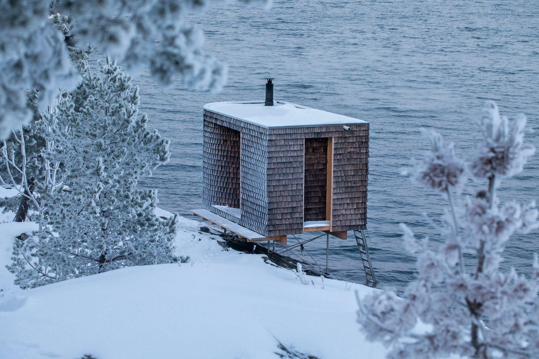 Сауна на норвежском побережье от Oslo Works | Источник: Марте Гарманн