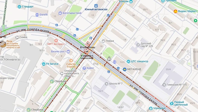 Карта пробок Уфы | Источник: «Яндекс Пробки» / Yandex.ru/maps