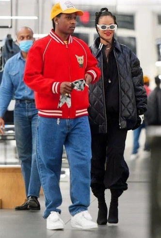Рианна и Asap Rocky в Нью-Йорке | marieclaire.ru