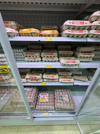 Яйца в магазине | Источник: Дарья Гранкина / 26.RU