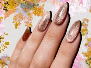 10 красивых однотонных маникюров в темных оттенках на осень 2025