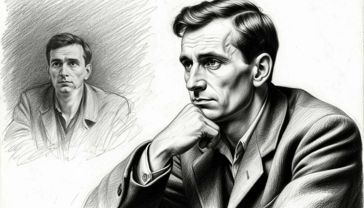 Стилизация под черно-белый графический карандашный набросок углем | Источник: Шедеврум