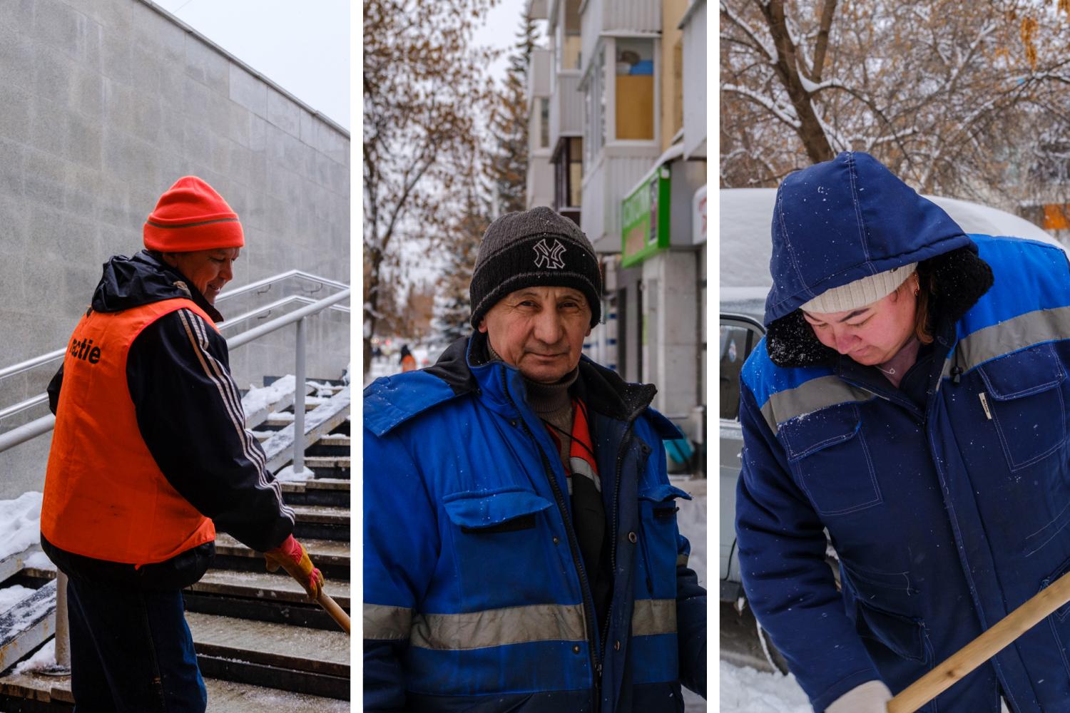 «Попробуй после 60 лет найти место получше»: кто чистит Уфу от снега и что говорят о работе дворником